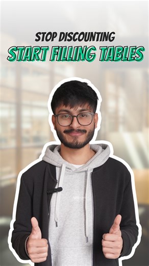 Pyvot | Restaurant Consulting in India on Instagram: "Empty tables aren’t a demand issue. They’re a visibility and execution issue. Blind discounts don’t drive growth. Data, menu performance, and smarter execution do. #restaurantgrowth #foodbusiness #onlineorders #restaurantmarketing #menuengineering #nomorediscounts"