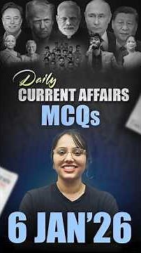 Daily Current Affairs MCQ | Current Affairs Today I 6 January 2025 #parchamclasses