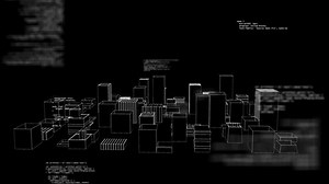 Wireframe Cityscape Programming Code Animation Over Stock Footage Video (100% Royalty-free) 3607806717 | Shutterstock