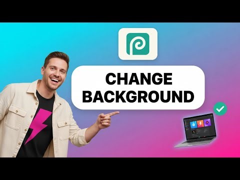 How to CHANGE BACKGROUND in Photopea (Step by Step)