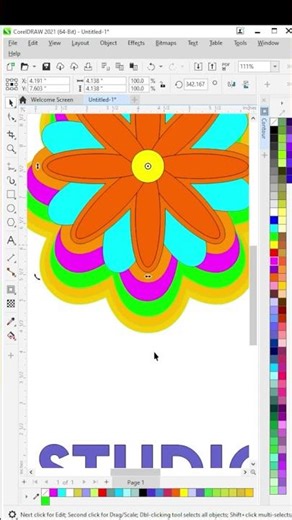 How to use the Contour Tool in CorelDraw Part 45 #viralvideo #coreldraw #shorts #design