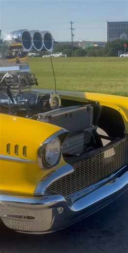 57 Chevy Bel Air, zoomed in w a telescope. 🔭