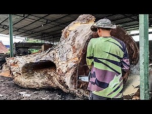 Insane Sawmill Footage ‼ Giant Red Wood Logs Cut with Precision