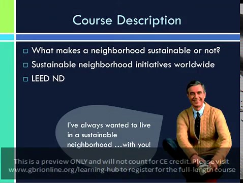 Sustainable Neighborhoods & LEED ND