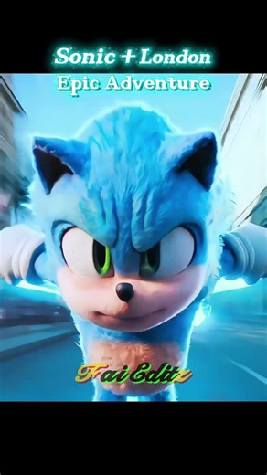 Sonic’s Secret Mission in London! 🕵️‍♂️⚡ Sonic The Hedgehog 3 | #shorts #edit #viralshorts #tranding