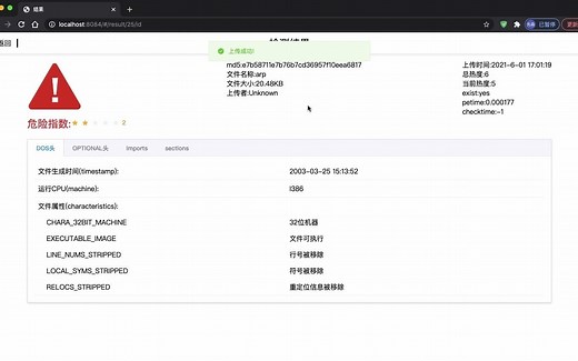 windows恶意软件检测系统