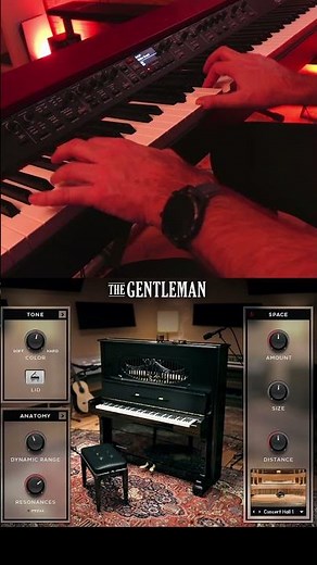 Piano improvisation with plugin "The gentleman"