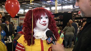 13 reactions | We loved this Pennywise Ronald McDonald mash-up cosplayer to death! Gotta check out this interview with Keahna from Lunaire Cosplay at the London Comic Con. | Comics, Beer and Sci-fi | Facebook