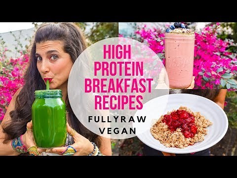 3 HIGH PROTEIN BREAKFAST RECIPES | FullyRaw Vegan