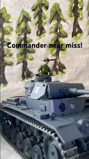 That Was Close… RC Tank Shell Flies Past Commander