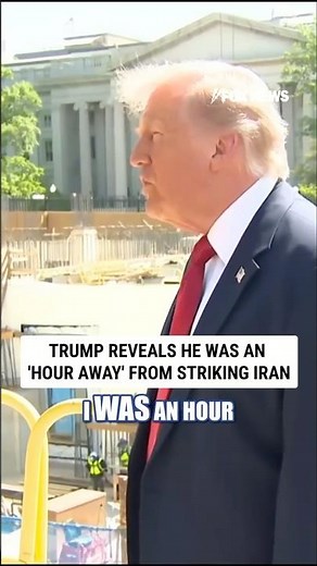 Trump reveals he was an 'HOUR away' from striking Iran #shorts #us #news #foxnews #Trump