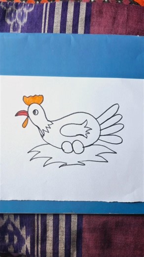 How to draw Chick Drawing 🐥🐥#shortsfeed #art #easy #egg #chicken