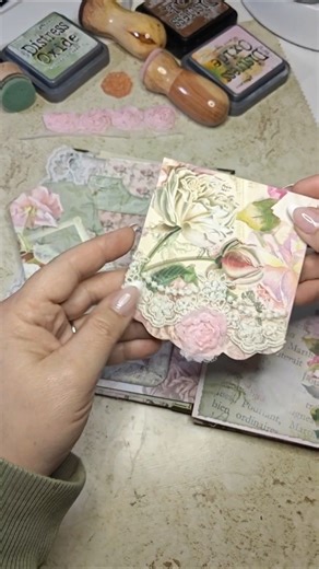 Taking a 1 journal tag pocket & creating 3 separate pieces instead!