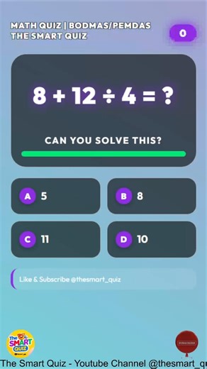 Try This Quiz | BODMAS Math Quiz