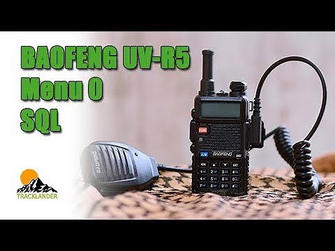 Cómo ajustar la opción SQL del walkie talkie Baofeng UV-5R