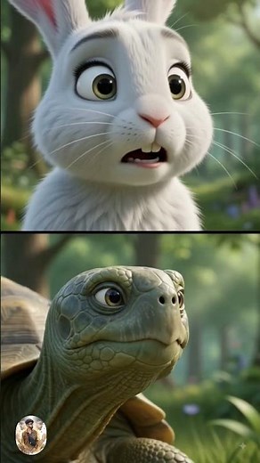 The Tortoise and the Hare 🐢🐇 | Slow and Steady Wins the Race | 3D Cartoon Story #viral