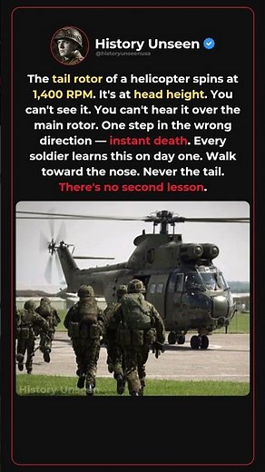 Why US Soldiers Never Walk Under A Helicopter's Tail 🚁☠️
