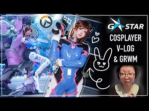 [COSPLAY V-LOG] Visit G-Star in Overwatch D.Va Cosplay! | D.Va Makeup Get Ready with Me | G-Star
