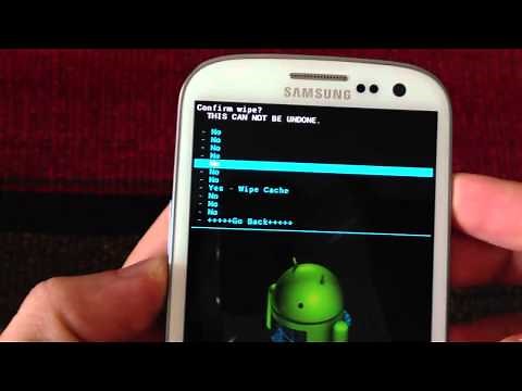 How to do a Wipe Data Factory Reset & Wipe Cache in Clockworkmod Recovery