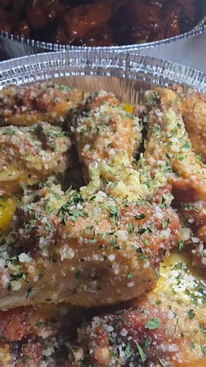 don't overthink dinner get 15 wings (garlic parm & purple cow pictured) large, thin-crust, ny style cheese pizza $25 all day tuesday www sliceutica.com 315.507.3197 | Slice Pizzeria