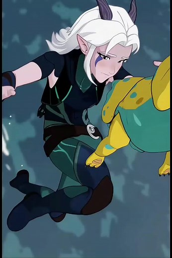 And this is how Rayla and Bait got closer😁 #thedragonprince #bait #callumthedragonofficial #rayla #ezran #season1 #tdp #magic #viral #fy