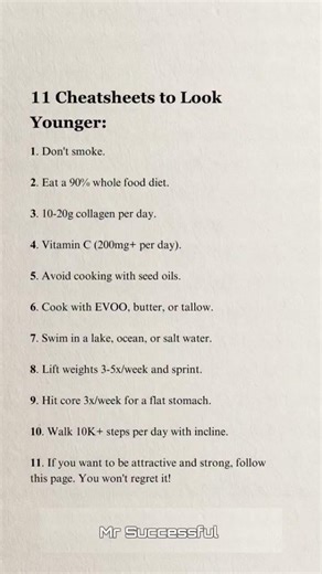 11 Cheat Codes to look younger. #homepage #facts #psychology