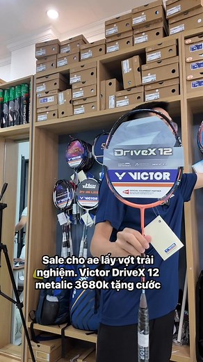 Victor driveX 12 meltalic cam sale kịch số. Chốt inbox za lo 0969584548 nha #victordrivex12 #votcaulongshop #shopcaulong #Tmosport | TMO Sports - Shop cầu lông chính hãng