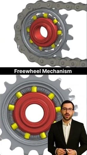 Freewheel Mechanism 📌 #cad #caddesign #mechanical
