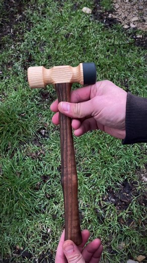Making a wooden hammer from scratch: marking, milling, drilling, and sanding. Step-by-step process shows how a simple block of wood turns into a finished tool — easy to follow even for beginners.#handmade