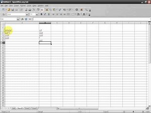 Calc (03): Spreadsheets and cells