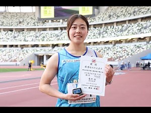 【第86回東京選手権】女子やり投 亀井 桜 選手 優勝コメント