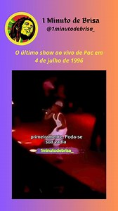 2.6K views · 91 reactions | Em 4 de julho de 1996, ele cantou ao vivo no House of Blues,essa foi sua última performance ao vivo. #2pac#2pacshakur | 1 Minuto De Brisa | Facebook