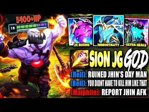 My Immortal Sion Jungle Season 16 Build Made Enemy ADC to RAGE QUIT 💀 Fill to Win #29 | s16 Gameplay