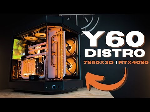 INSANE HYTE Y60 Distro Custom Loop Water-Cooling PC Build [RTX 4090 | Ryzen 9 7950X3D]