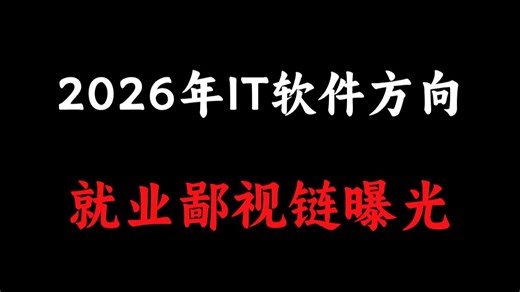 2026年IT软件方向就业鄙视链曝光：哪个方向会成为普通程序员未来就业的黄金赛道？