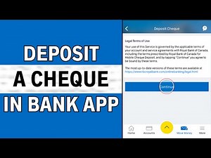 How to Deposit a Cheque in RBC Mobile App