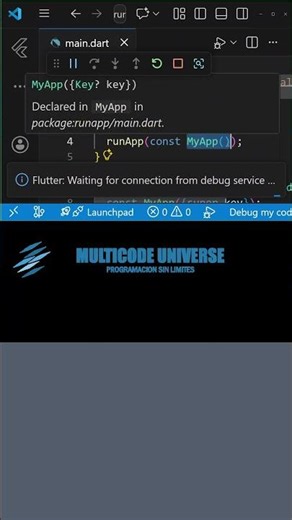 runApp() en Flutter #flutter #dart #programming #tutorial