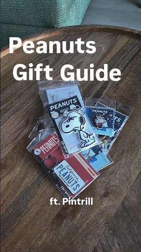 my peanuts gift guide 🎄🤍 ft. Pintrill! #snoopy #peanuts #pintrill #unboxing