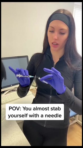 One-Hand Scoop Technique for Needle Stick Injuries