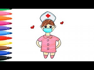 How to Draw a Nurse, Easy Cute Drawings for Kids