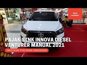 What is the Annual Vehicle Registration Tax for the Latest 2021 Toyota Innova Diesel Venturer Man...