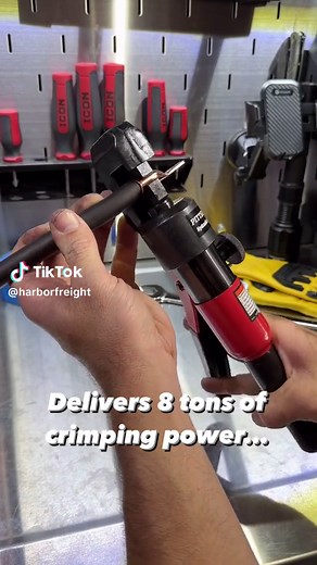 Make fast, secure wire-crimping connections with this Pittsburgh Hydraulic Wire Crimping Tool. Priced at only $69.99! #HarborFreight #automotive #wirecrimping