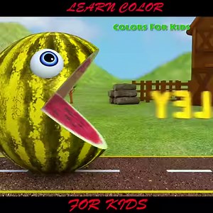 1.2M views · 10K reactions | Learn Colors with PACMAN and Farm WaterMelon 3D m&m Street Vehicle for Kid | Colors For Kids | Facebook