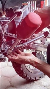 Lanjutan Part Pasang Peninggi Belakang 7cm Model U di CRF 150 toko KYX Variasi