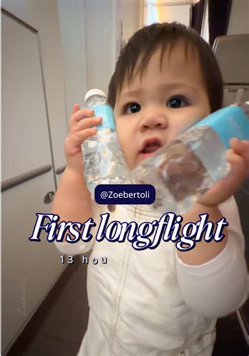 we’re super ready for @zoe bertoli first long flight, 13 hours & no gadget. and it works💪🏻 tonton sampe habis liat apose yang eik kasih ke Zoe #foryou #flight
