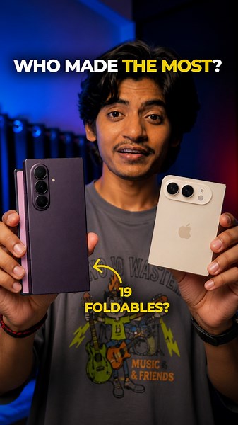 Which Brand Made the MOST Foldable Phones? 😳 #shorts