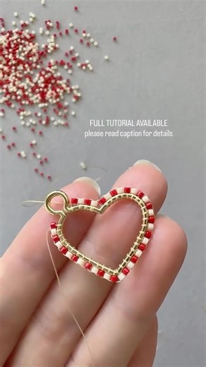 How to Make Beaded Heart Charms for Earrings, Necklaces, and Keychains!