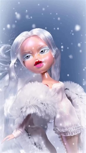 Bratz on Instagram: "Live from the blizzard: frostbite couture confirmed as temps plummet and our Frosty Nightz collecter Cloe doll moves through Stilesville! 🏔️ Launching first on Bratz.com 11/7 at 8am PST, each order comes with an exclusive poster just for the Bratz Pack! Don’t miss your chance to bag this frosty diva 👄❄️ #bratz"