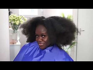 Watch This Stunning Silk Press Process on natural hair at The Silky Satin Hair Boutique 4B