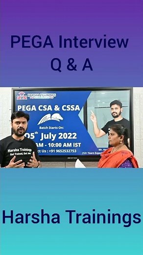 PEGA Database Interview Question & Answer | Harsha Trainings